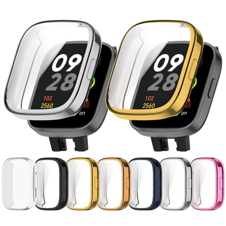 For Redmi Watch 3 TPU Fully Enclosed Watch Protective Case(Black)