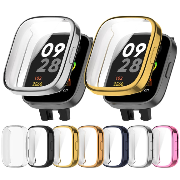 For Redmi Watch 3 TPU Fully Enclosed Watch Protective Case(Transparent)