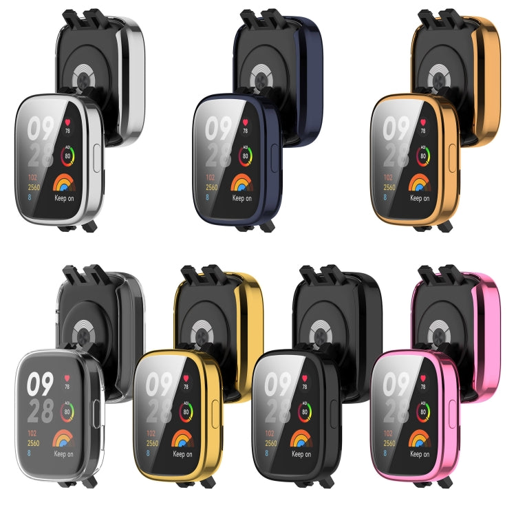 For Redmi Watch 3 TPU Fully Enclosed Watch Protective Case(Pink) - Smart Wear by PMC TechLife | Online Shopping South Africa | PMC TechLife