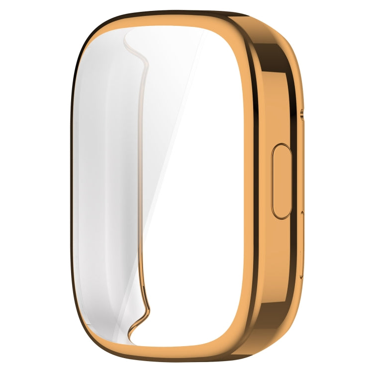 For Redmi Watch 3 Lite TPU Fully Enclosed Watch Protective Case(Rose Gold) - Smart Wear by PMC TechLife | Online Shopping South Africa | PMC TechLife