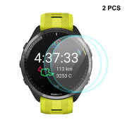 2pcs For Garmin Forerunner 965 ENKAY 0.2mm 9H Tempered Glass Screen Protector Watch Film