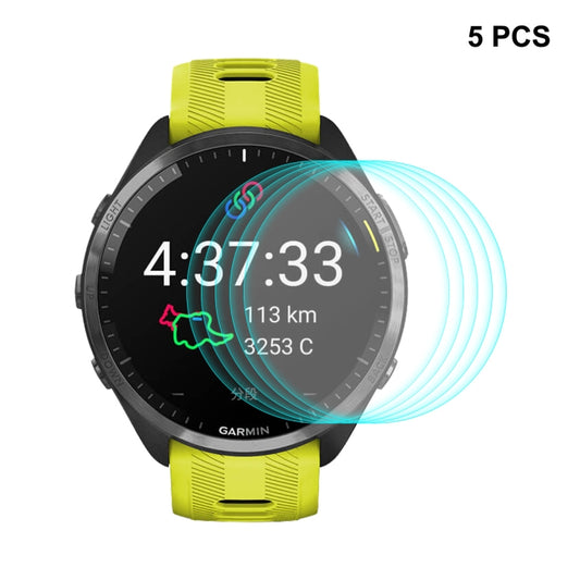 5pcs Compatible with Garmin Compatible witherunner 965 ENKAY 0.2mm 9H Tempered Glass Screen Protector Watch Film - Screen Protector by ENKAY | Online Shopping South Africa | PMC Jewellery | Buy Now Pay Later Mobicred