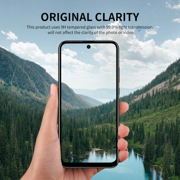 For HUAWEI P60 / P60 Pro / P60 Art ENKAY Hat-Prince 9H Rear Camera Lens Aluminium Alloy Tempered Glass Film(Black)
