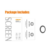 For HUAWEI P60 / P60 Pro / P60 Art ENKAY Hat-Prince 9H Rear Camera Lens Aluminium Alloy Tempered Glass Film(Black)