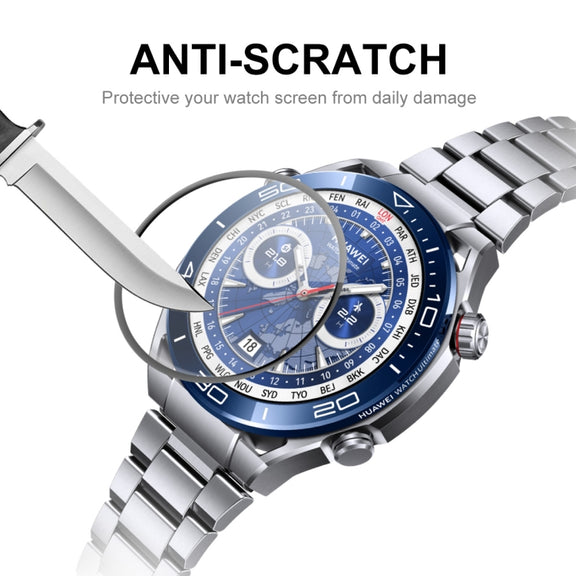 5pcs For Huawei Watch Ultimate ENKAY Hat-Prince 3D Full Coverage Soft PC Edge + PMMA HD Screen Protector Film