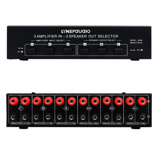B036 3 Input 3 Output Power Amplifier And Speaker Switcher Speaker Switch Splitter Comparator - free shipping - PMC Jewellery - Order now!