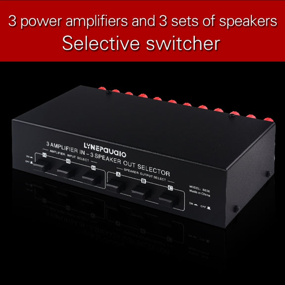 B036 3 Input 3 Output Power Amplifier And Speaker Switcher Speaker Switch Splitter Comparator