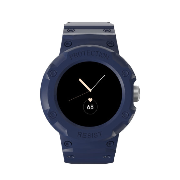 For Google Pixel Watch JUNSUNMAY Integrated TPU Adjustable Elastic Watch Band(Translucent)
