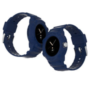 For Google Pixel Watch JUNSUNMAY Integrated TPU Adjustable Elastic Watch Band(Black)