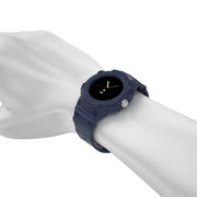 For Google Pixel Watch JUNSUNMAY Integrated TPU Adjustable Elastic Watch Band(Black)