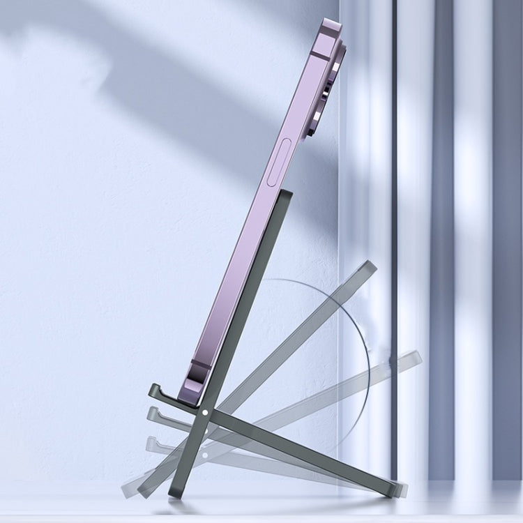 H18 Multifunctional Portable Phone Tablet Desktop Folding Stand(Silver) - Desktop Holder by PMC TechLife | Online Shopping South Africa | PMC TechLife