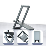 H18 Multifunctional Portable Phone Tablet Desktop Folding Stand(Silver)
