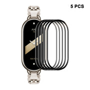 5pcs For Xiaomi Band 8 ENKAY Hat-Prince 3D Full Coverage Soft PC Edge + PMMA HD Screen Protector Film