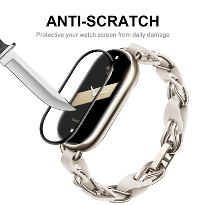 10pcs For Xiaomi Band 8 ENKAY Hat-Prince 3D Full Coverage Soft PC Edge + PMMA HD Screen Protector Film - Screen Protector by ENKAY | Online Shopping South Africa | PMC Jewellery | Buy Now Pay Later Mobicred
