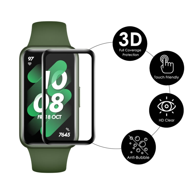 2pcs For Huawei Band 8 / 9 ENKAY Hat-Prince 3D Full Coverage Soft PC Edge + PMMA HD Screen Protector Film