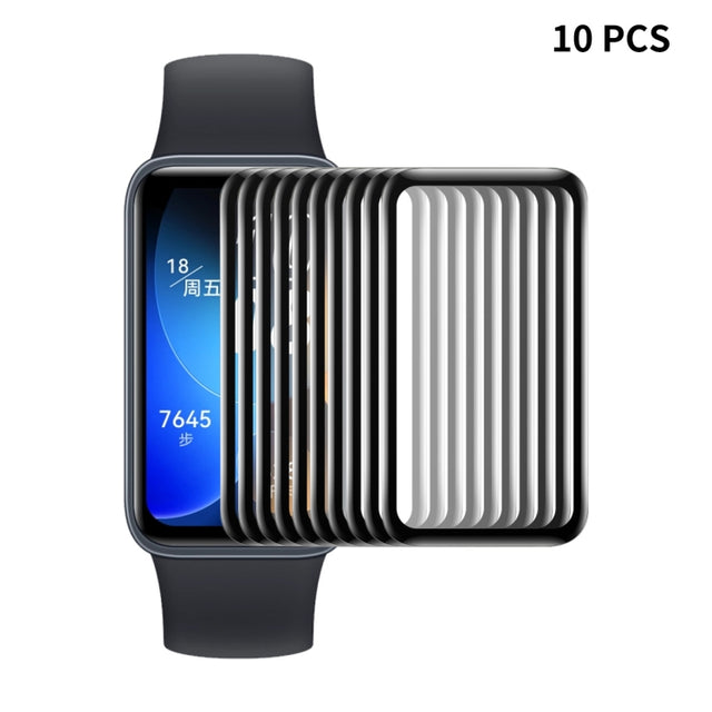 10pcs For Huawei Band 8 / 9 ENKAY Hat-Prince 3D Full Coverage Soft PC Edge + PMMA HD Screen Protector Film