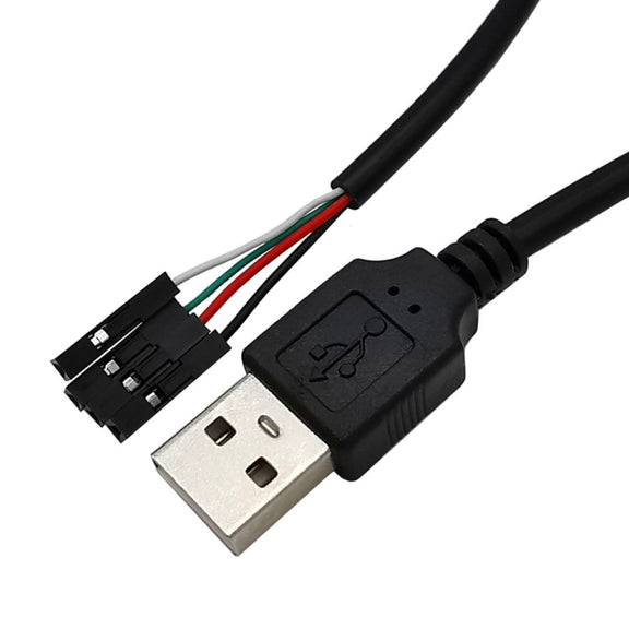 USB Male JUNSUNMAY USB 2.0 A to Female 4 Pin Dupont Motherboard Header Adapter Extender Cable, Length: 0.3m