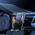 C9 Car Wireless Charger Phone Holder Infrared Auto-Clamping Metal Phone Mount Car Charger(Gray) - Wireless Charger Holders by PMC TechLife | Online Shopping South Africa | PMC TechLife