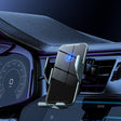 C9 Car Wireless Charger Phone Holder Infrared Auto-Clamping Metal Phone Mount Car Charger(Blue) - Wireless Charger Holders by PMC TechLife | Online Shopping South Africa | PMC TechLife