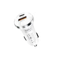 P28 USB-C PD30W + QC3.0 18W USB Dual Port Car Charger(White) - Car Charger by PMC TechLife | Online Shopping South Africa | PMC TechLife