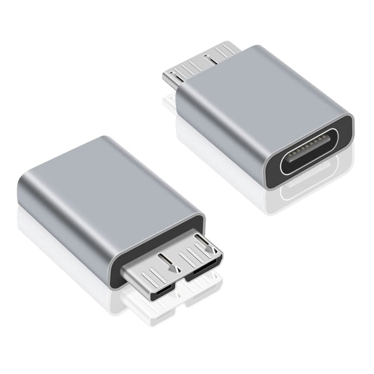 2 PCS JUNSUNMAY USB-C / Type-C Female to Male USB 3.0 Micro B Adapter Converter - Cable & Adapters by JUNSUNMAY | Online Shopping South Africa | PMC Jewellery | Buy Now Pay Later Mobicred