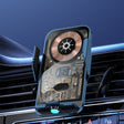 C11 Car 15W Automatically Open Transparent Type-C Wireless Charger Stand(Blue) - Wireless Charger Holders by PMC TechLife | Online Shopping South Africa | PMC TechLife