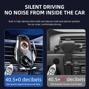 Q8 Universal Air Vent Mount Magnetic Mobile Phone Wireless Charging Car Holder without Start Button(Silver)