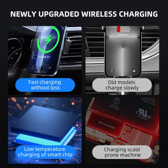 A9 Car 15W Fast Charging Magnetic Auto Sensitive QI Wireless Charger