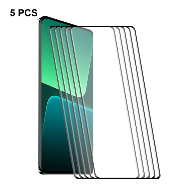 For Xiaomi 13 Pro / 13 Ultra 5pcs ENKAY Hat-Prince  3D Curved Full Glue Tempered Glass Film -  by ENKAY | Online Shopping South Africa | PMC TechLife | Buy Now Pay Later Mobicred
