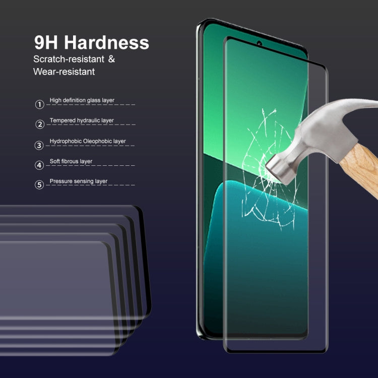 For Xiaomi 13 Pro / 13 Ultra 5pcs ENKAY Hat-Prince  3D Curved Full Glue Tempered Glass Film -  by ENKAY | Online Shopping South Africa | PMC TechLife | Buy Now Pay Later Mobicred