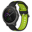 For Garmin Vivoactive3 20mm Breathable Two-Color Silicone Watch Band(Black+Lime Green) - Watch Bands by PMC TechLife | Online Shopping South Africa | PMC TechLife