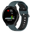 For Garmin Vivoactive3 Music 20mm Breathable Two-Color Silicone Watch Band(Olive Green+Black) -  by PMC TechLife | Online Shopping South Africa | PMC TechLife