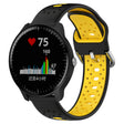 For Garmin Vivoactive3 Music 20mm Breathable Two-Color Silicone Watch Band(Black+Yellow) - Watch Bands by PMC TechLife | Online Shopping South Africa | PMC TechLife
