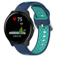 For Garmin Vivoactive3 Music 20mm Breathable Two-Color Silicone Watch Band(Blue+Teal) - Watch Bands by PMC TechLife | Online Shopping South Africa | PMC TechLife