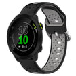 For Garmin Forerunner 158 20mm Breathable Two-Color Silicone Watch Band(Black+Grey) - Watch Bands by PMC TechLife | Online Shopping South Africa | PMC TechLife