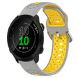 For Garmin Forerunner 158 20mm Breathable Two-Color Silicone Watch Band(Grey+Yellow) - Watch Bands by PMC TechLife | Online Shopping South Africa | PMC TechLife