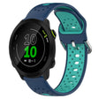 For Garmin Forerunner 158 20mm Breathable Two-Color Silicone Watch Band(Blue+Teal) - Watch Bands by PMC TechLife | Online Shopping South Africa | PMC TechLife