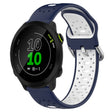 For Garmin Forerunner 158 20mm Breathable Two-Color Silicone Watch Band(Midnight Blue+White) -  by PMC TechLife | Online Shopping South Africa | PMC TechLife