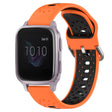 For Garmin Venu SQ 20mm Breathable Two-Color Silicone Watch Band(Orange+Black) - Watch Bands by PMC TechLife | Online Shopping South Africa | PMC TechLife