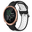For Garmin Forerunner 645 Music 20mm Breathable Two-Color Silicone Watch Band(Black+White) -  by PMC TechLife | Online Shopping South Africa | PMC TechLife