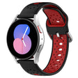 For Samsung Galaxy Watch 5 40mm 20mm Breathable Two-Color Silicone Watch Band(Black+Red) -  by PMC TechLife | Online Shopping South Africa | PMC TechLife