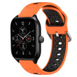For Amazfit GTS 4 20mm Breathable Two-Color Silicone Watch Band(Orange+Black) - Watch Bands by PMC TechLife | Online Shopping South Africa | PMC TechLife