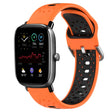 For Amazfit GTS 4 Mini 20mm Breathable Two-Color Silicone Watch Band(Orange+Black) - Watch Bands by PMC TechLife | Online Shopping South Africa | PMC TechLife