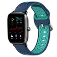 For Amazfit GTS 4 Mini 20mm Breathable Two-Color Silicone Watch Band(Blue+Water Duck) - Watch Bands by PMC TechLife | Online Shopping South Africa | PMC TechLife