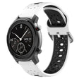 For Amazfit GTR 42mm 20mm Breathable Two-Color Silicone Watch Band(White+Black) - Watch Bands by PMC TechLife | Online Shopping South Africa | PMC TechLife