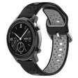 For Amazfit GTR 42mm 20mm Breathable Two-Color Silicone Watch Band(Black+Grey) - Watch Bands by PMC TechLife | Online Shopping South Africa | PMC TechLife