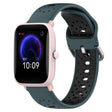 For Amazfit Pop Pro 20mm Breathable Two-Color Silicone Watch Band(Olive Green+Black) -  by PMC TechLife | Online Shopping South Africa | PMC TechLife