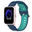 For Amazfit Pop Pro 20mm Breathable Two-Color Silicone Watch Band(Blue+Water Duck) -  by PMC TechLife | Online Shopping South Africa | PMC TechLife