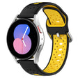 For Huawei Watch GT3 Pro 43mm 20mm Breathable Two-Color Silicone Watch Band(Black+Yellow) - Watch Bands by PMC TechLife | Online Shopping South Africa | PMC TechLife