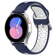 For Huawei Watch GT3 42mm 20mm Breathable Two-Color Silicone Watch Band(Midnight Blue+White) - Watch Bands by PMC TechLife | Online Shopping South Africa | PMC TechLife